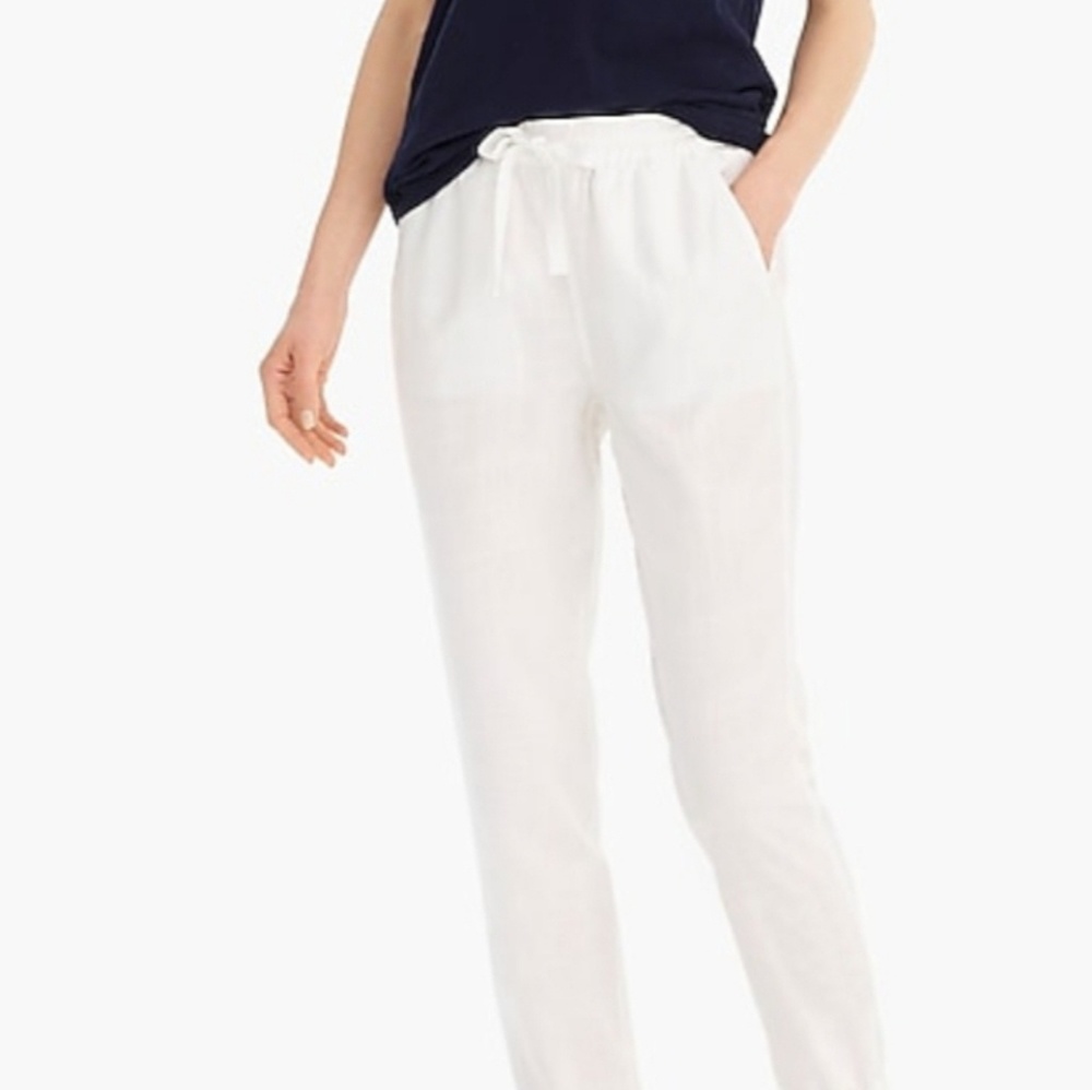 White J.Crew factory Seaside pant, size 8